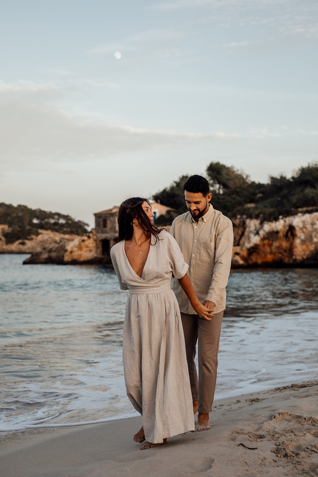 After Wedding Shooting, Fotoshooting nach Hochzeit auf Mallorca am Playa de S'Amarador