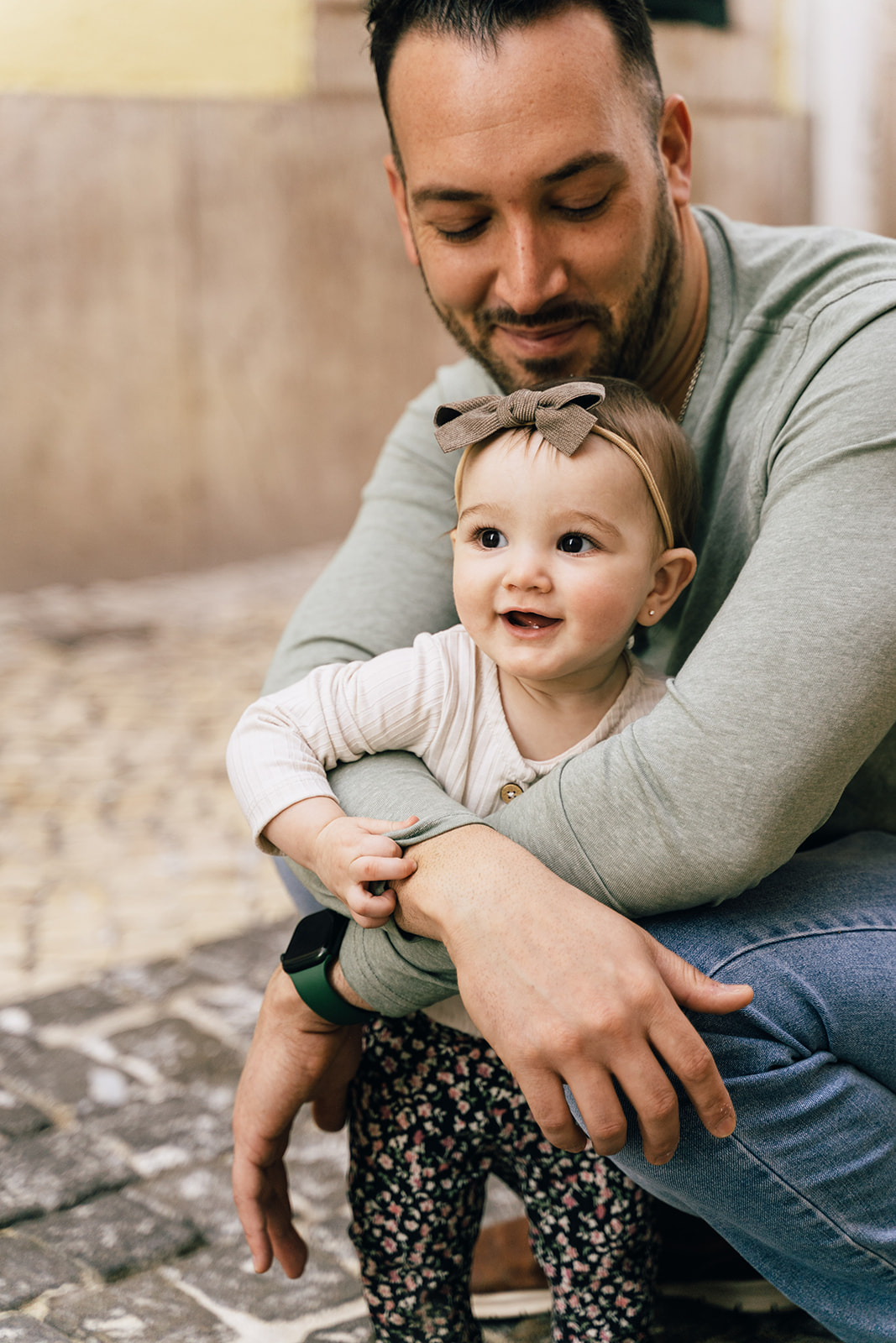 Father and daughter photoshoot in Lisbon 