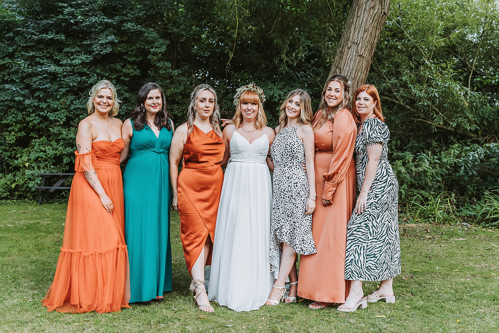 Bride and friends at The Waterside Wedding Venue Rickmansworth wedding photographer photography Hertfordshire