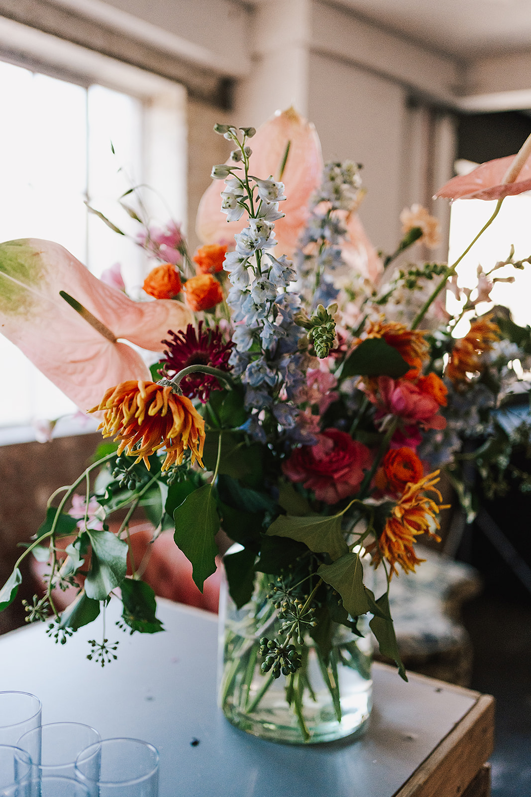 Blaise Flowers at south london wedding by Lisa Jane Photography