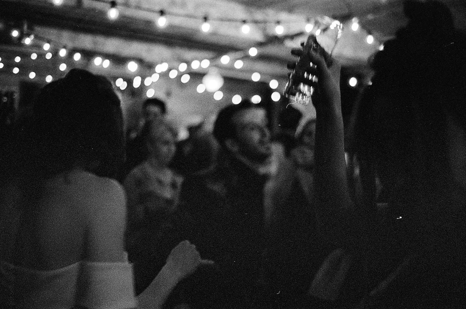 dance floor black and white 35mm film photography