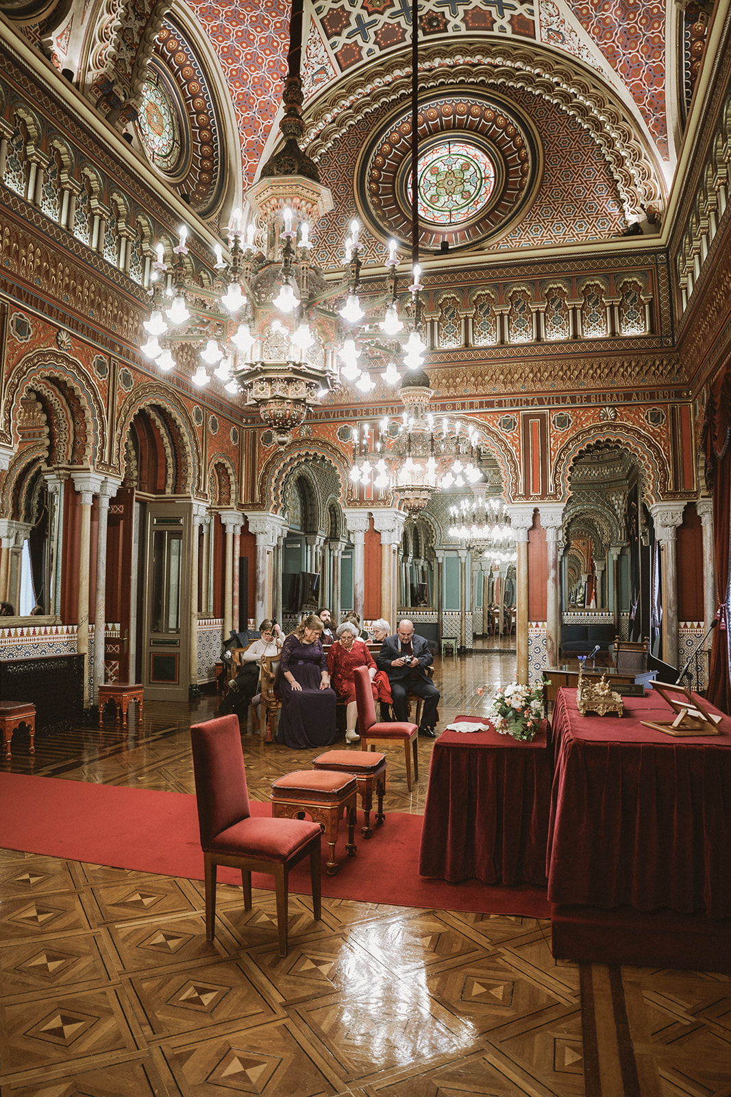 Salón árabe de Bilbao preparado para bodas