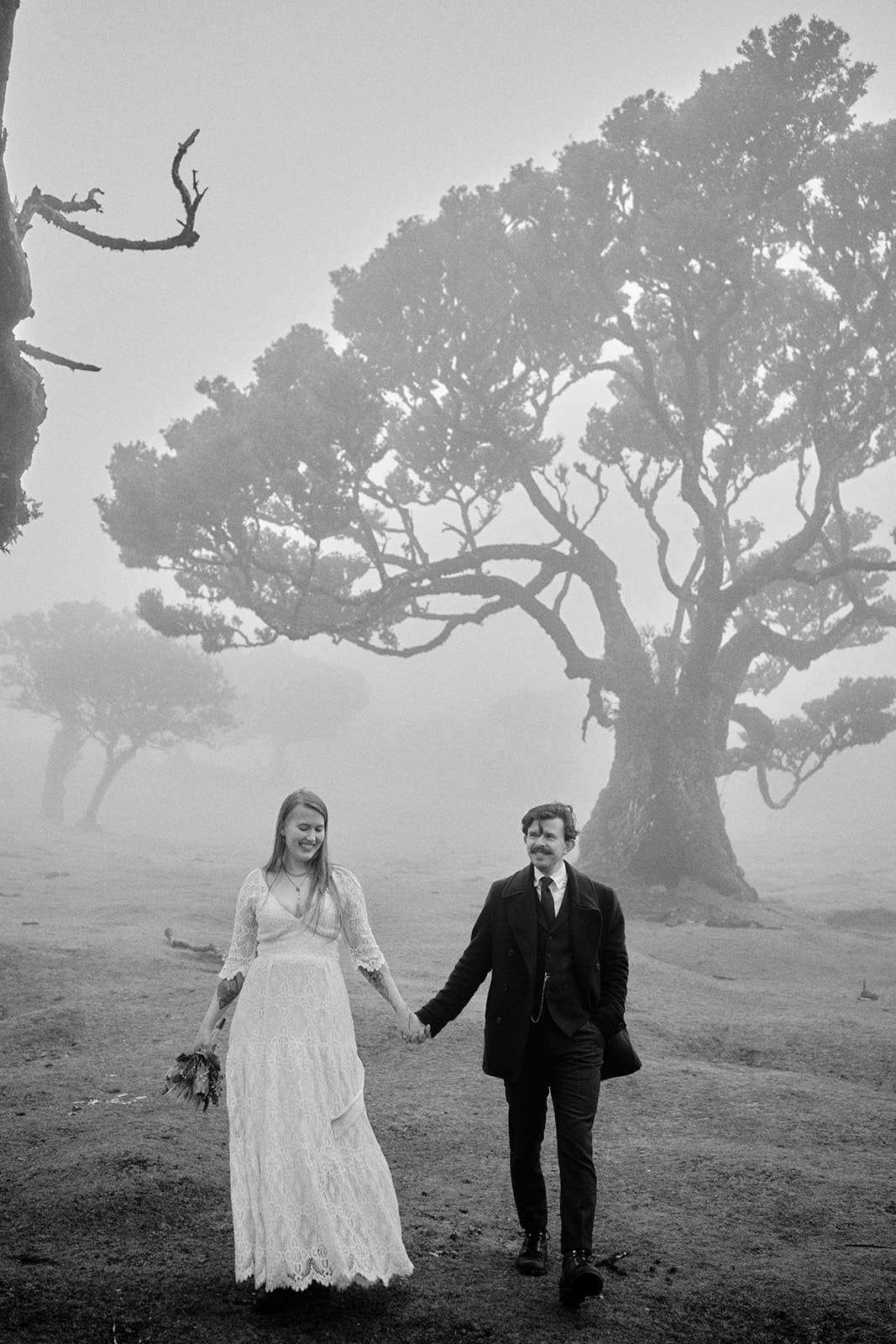 Fanal forest wedding portraits