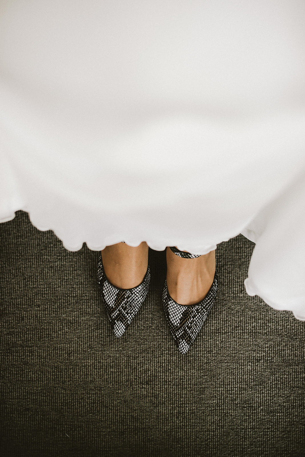 zapatos de la novia en detalle