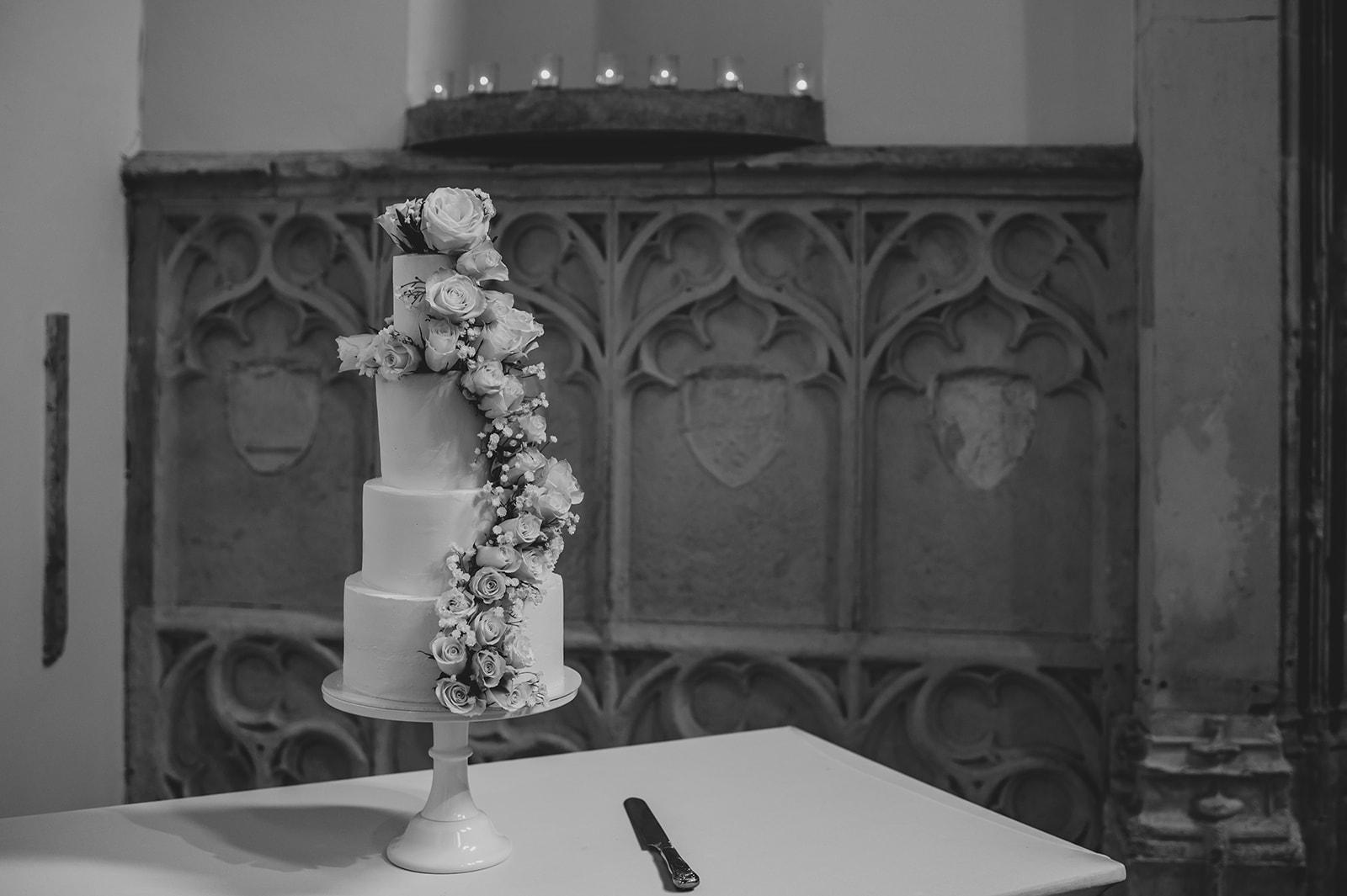 Wedding cake at Highcliffe Castle
