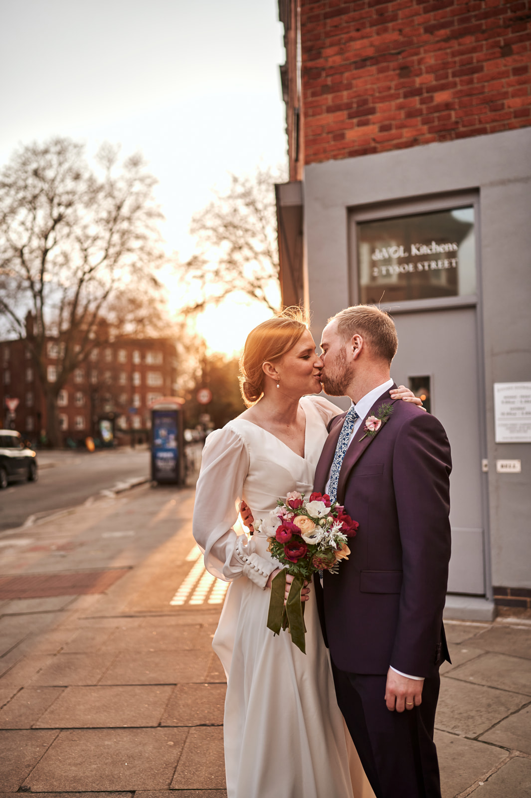 Evening Light & Wedding Couple London