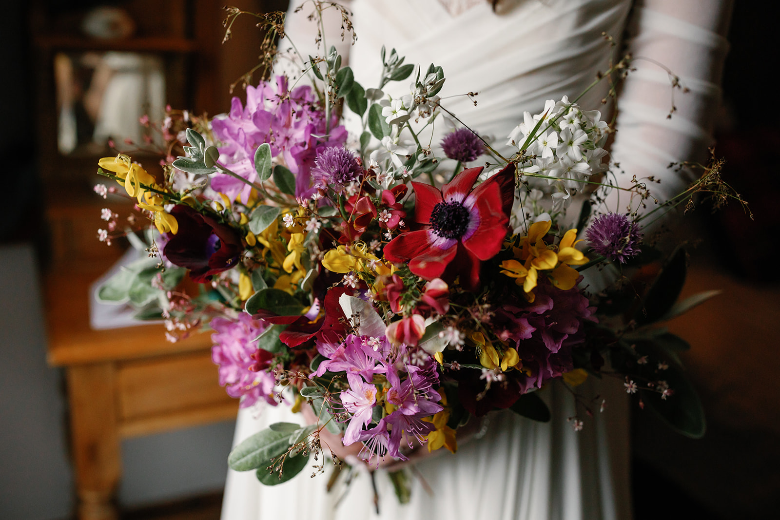 Beautiful flower bouquet for Becca and Nick's Isle of Skye elopement