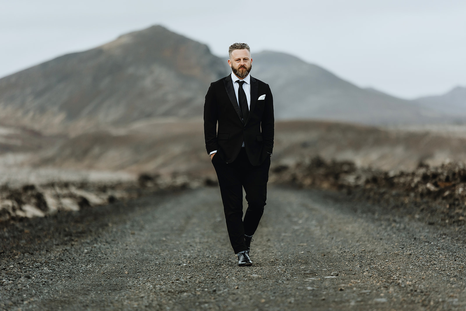 Groom portrait in Iceland