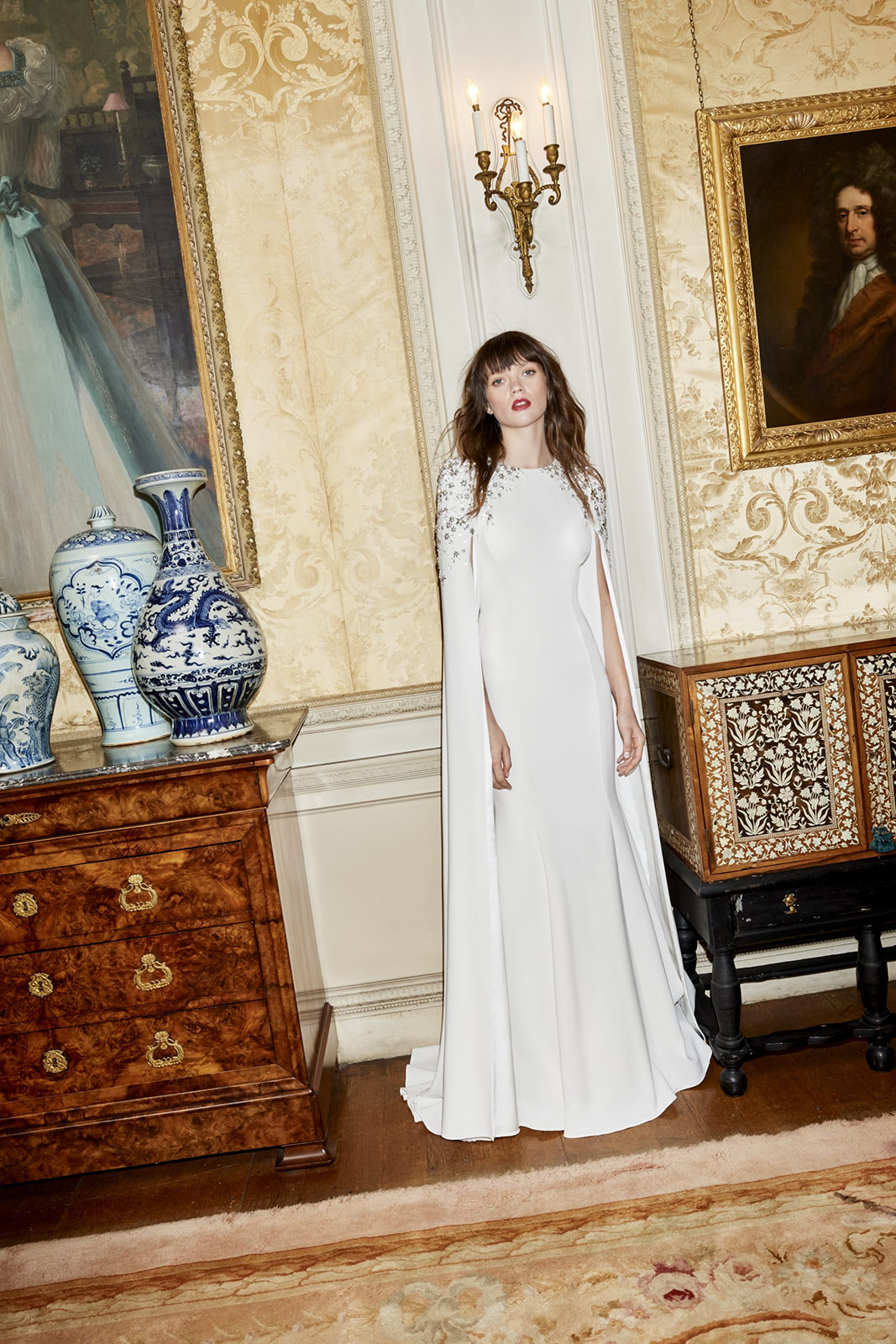 Jenny Packham Bridal: With flowing fabrics, intricate embellishments, and romantic silhouettes.