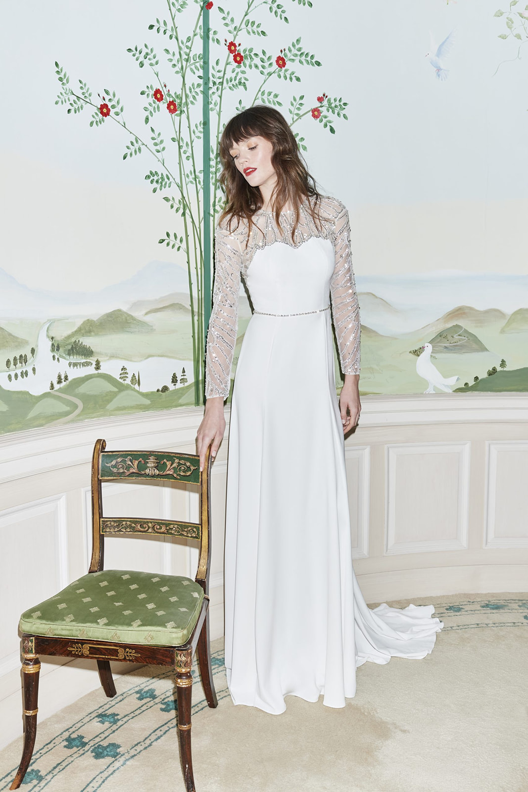 Jenny Packham Bridal: With flowing fabrics, intricate embellishments, and romantic silhouettes.