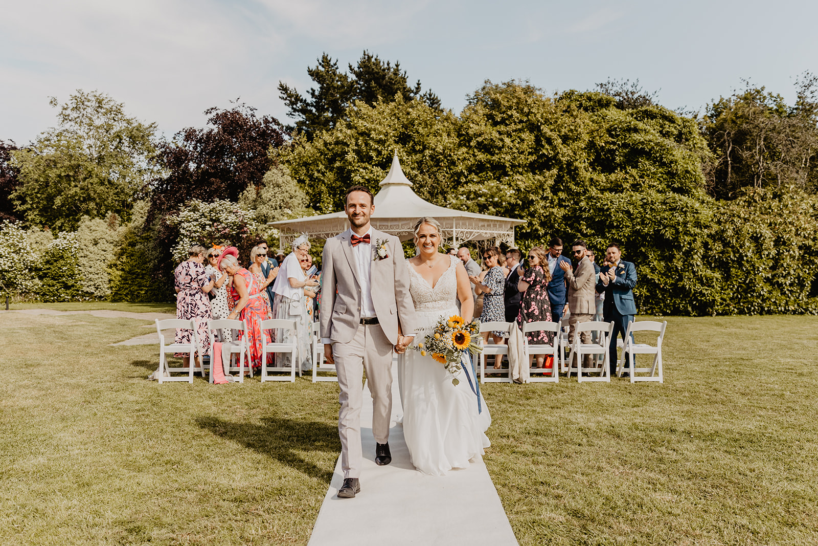 Bride and Groom at a South Lodge, Sussex Wedding. By Olive Joy Photography