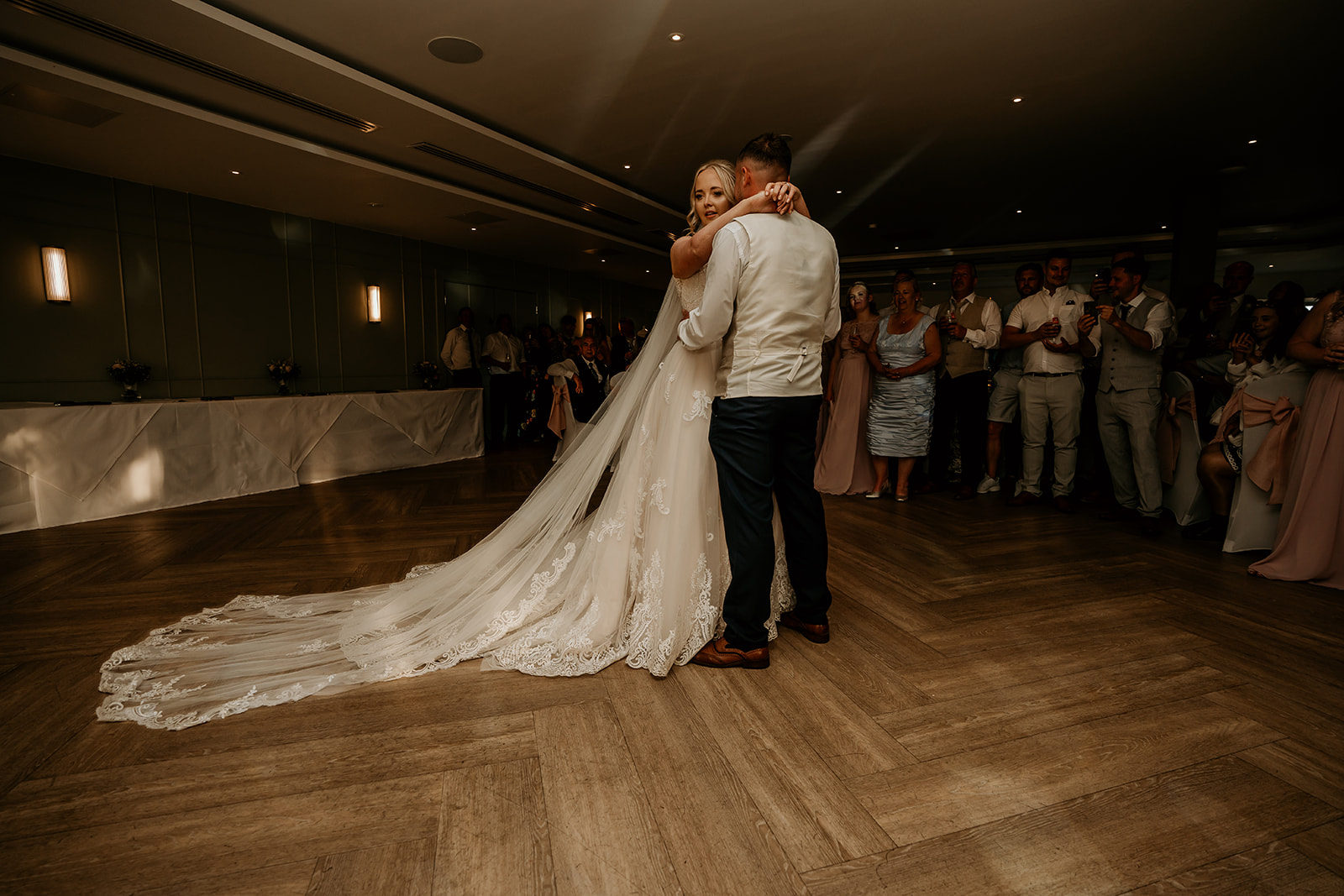 first dance at wedding at Van Dyks in chesterfield