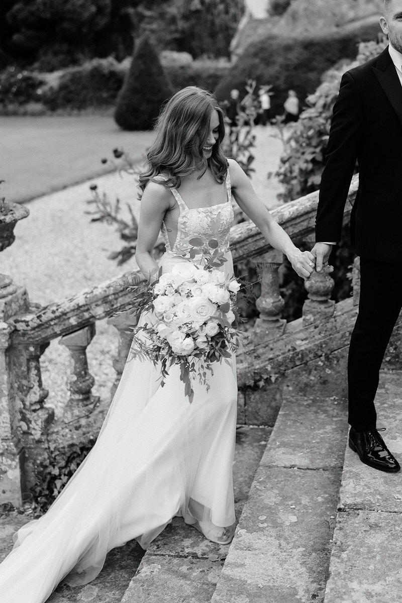 candid wedding photography portrait at Brympton House