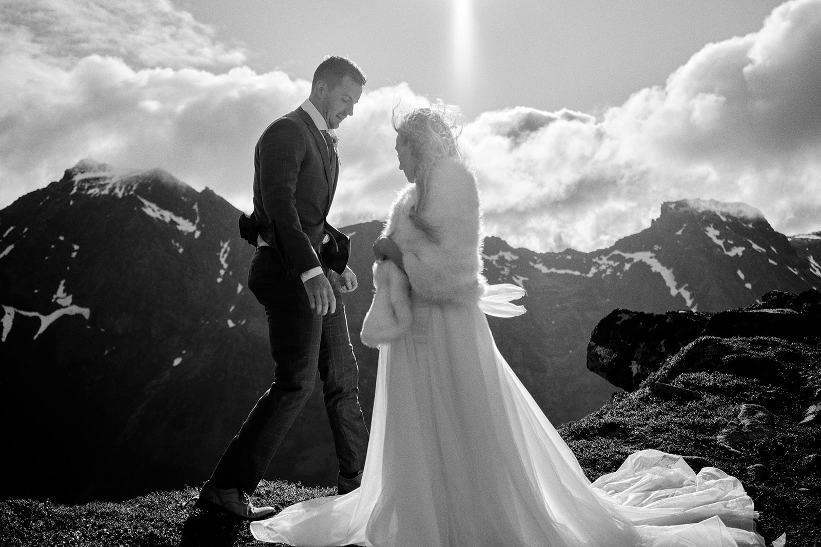 Lofoten mountain wedding