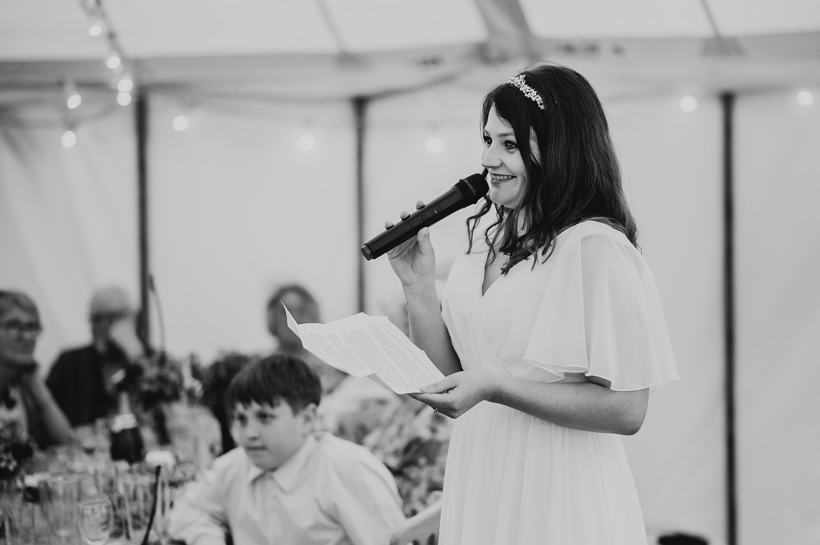 bride makes speech 