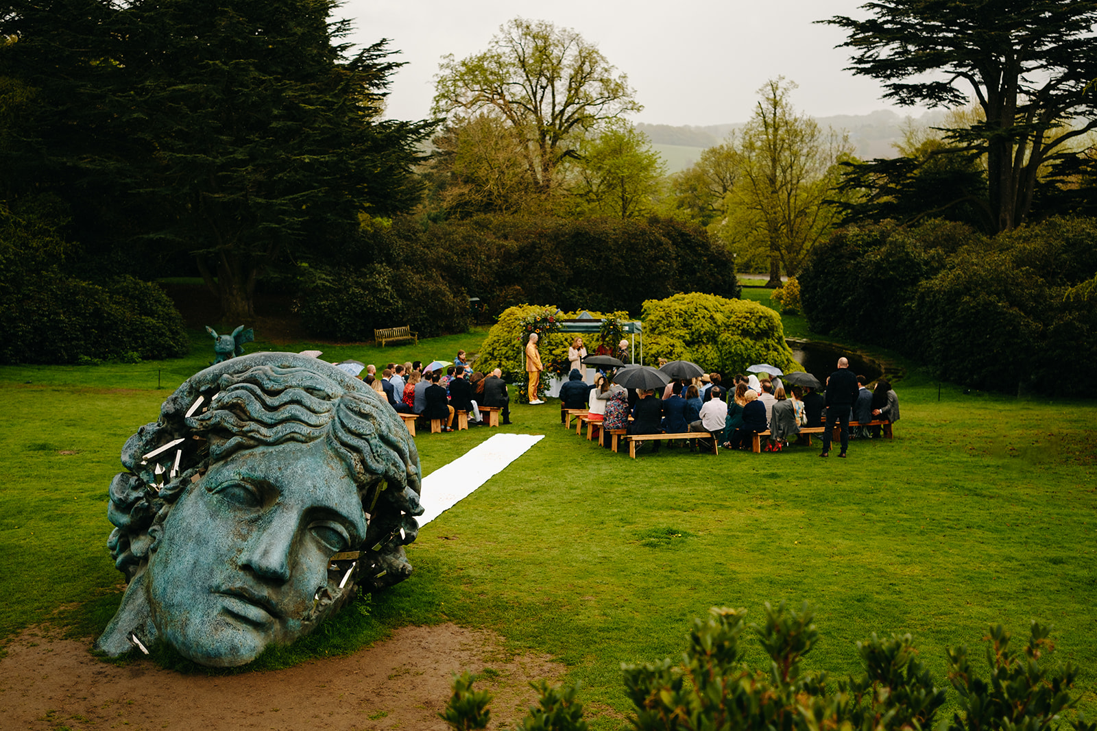 Outdoor Wedding Ceremony at Yorkshire Sculpture Park