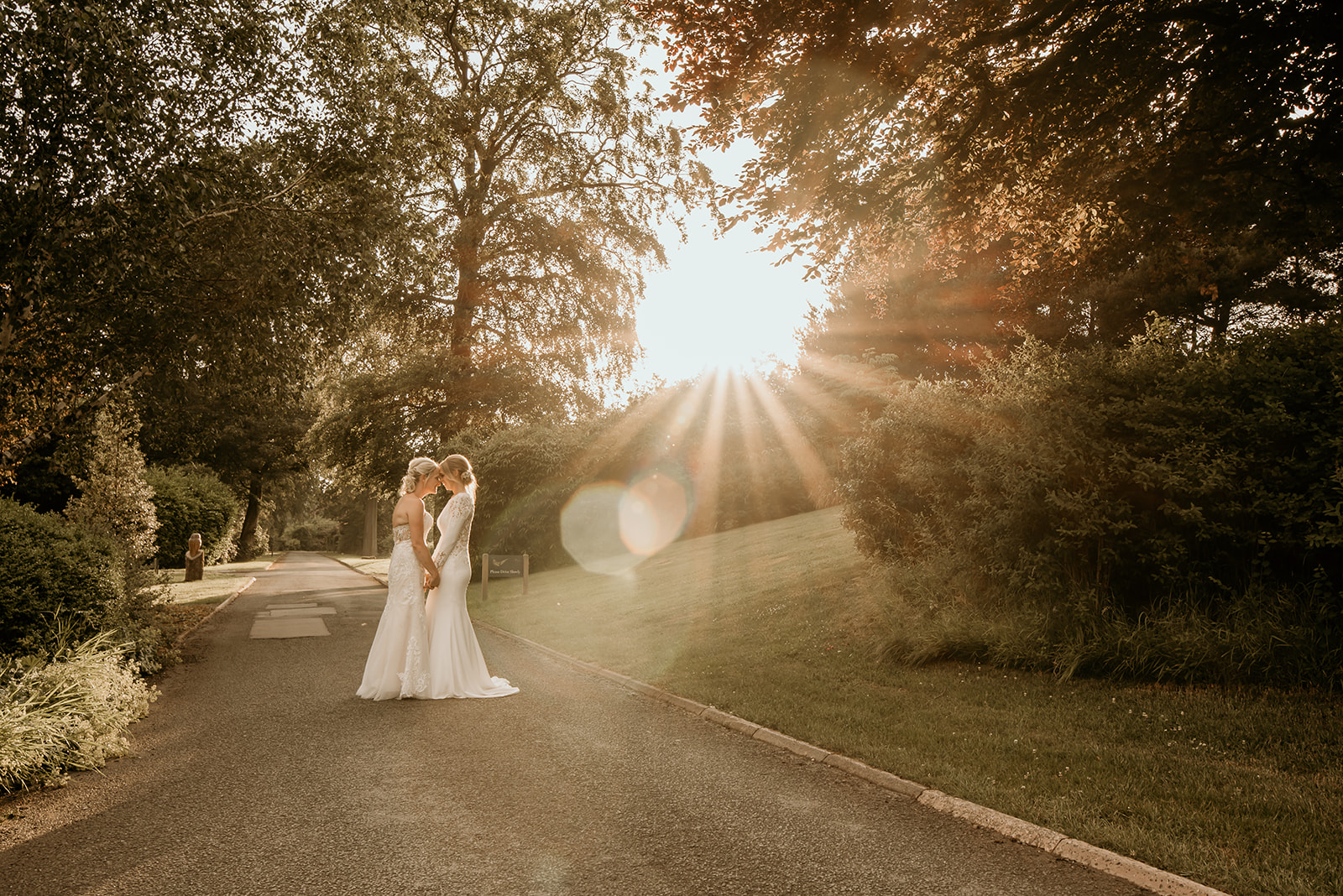brides and golden hour photoshoot