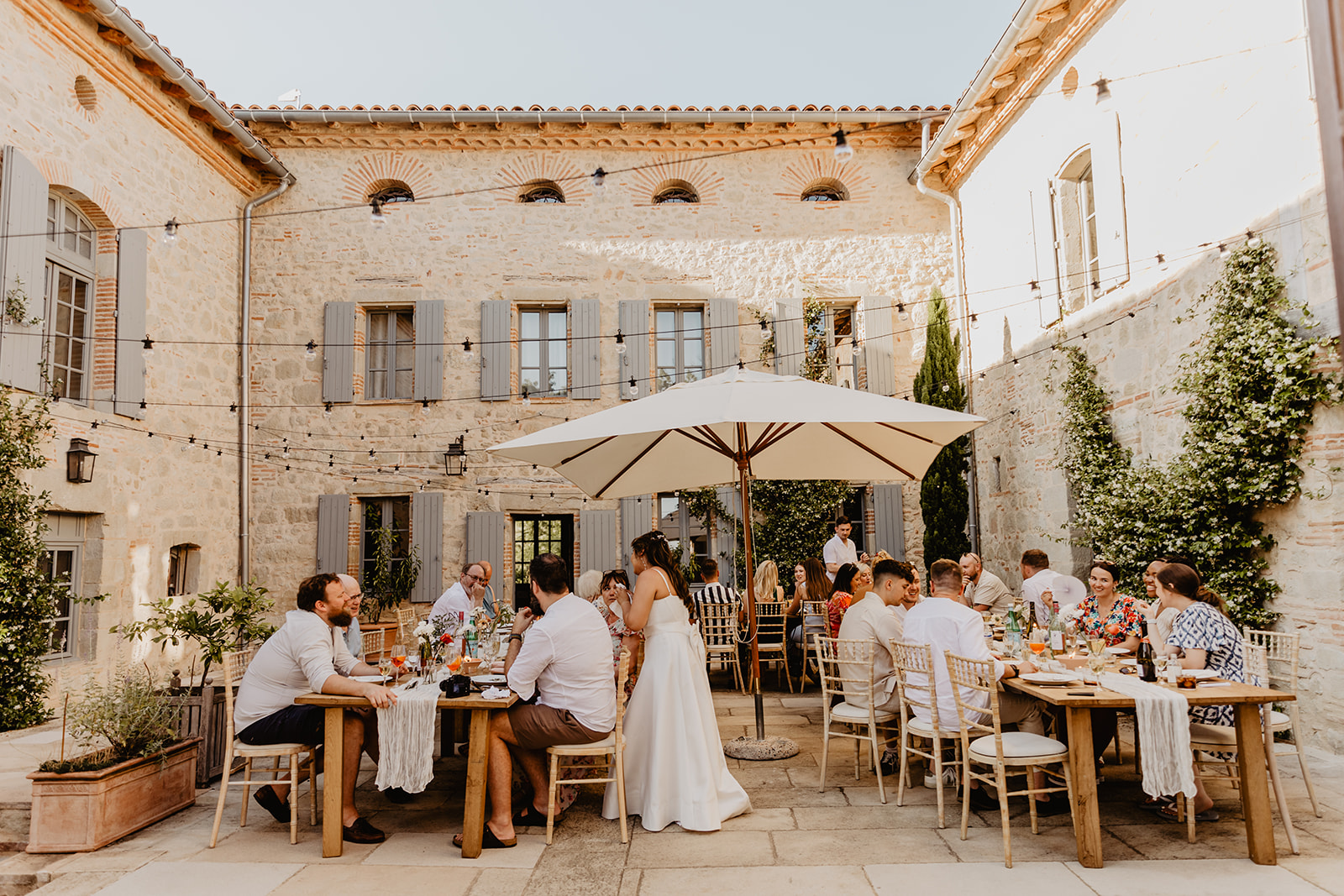 Wedding reception at a France Destination Wedding. Photography and Videography by Olive Joy Photography
