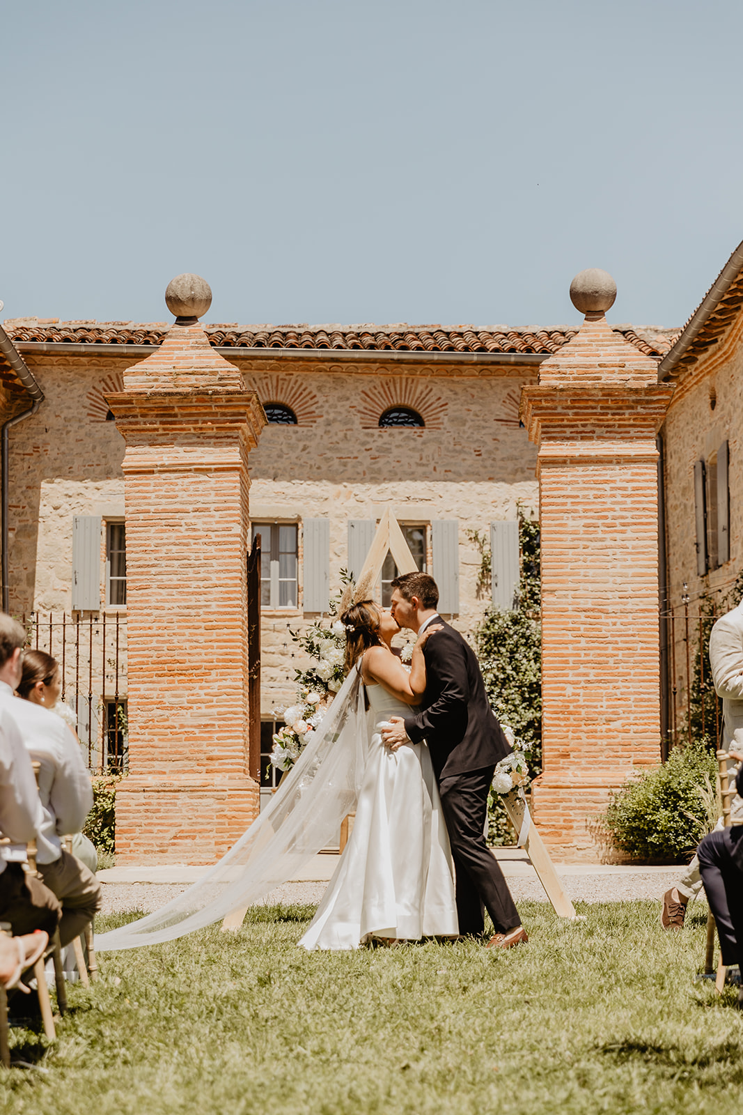 Bride and Groom getting married at a Destination Wedding in France. Photography & Videography by OliveJoy Photography