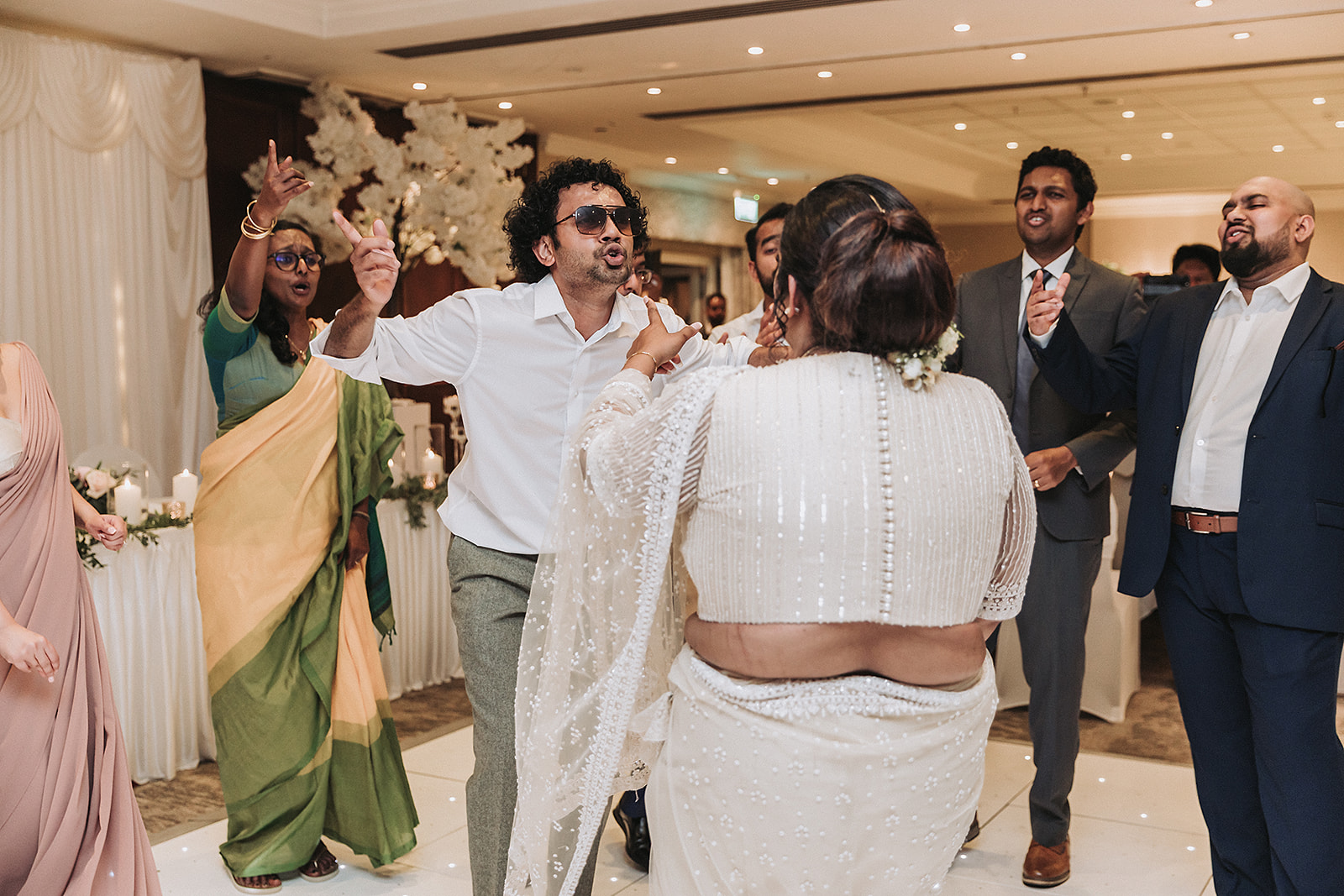 bride and groom dancing at Sri Lankan wedding