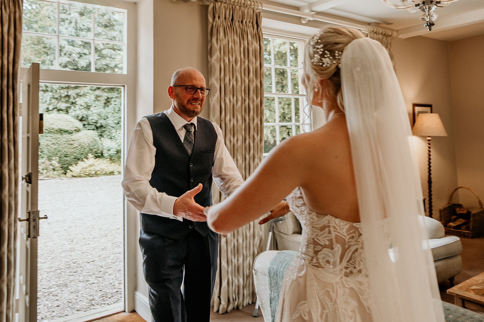 First look at Hooton Pagnell Hall wedding day