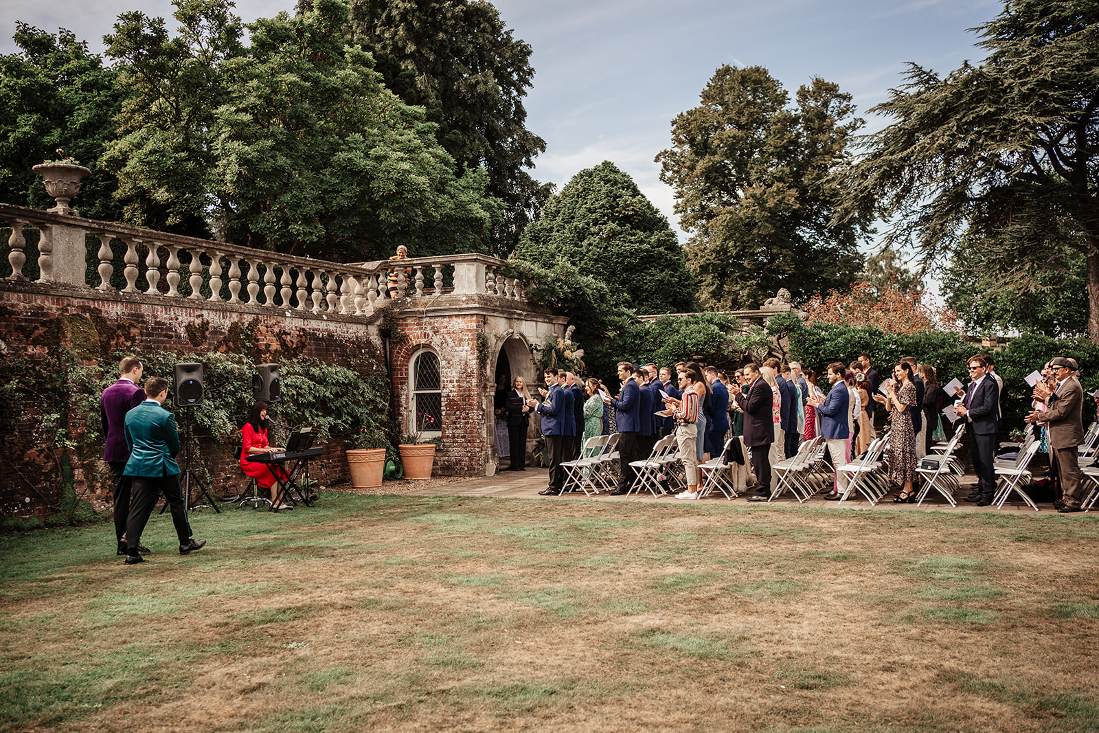 Outdoor wedding ceremony at Mount Ephraim Country House & Gardens