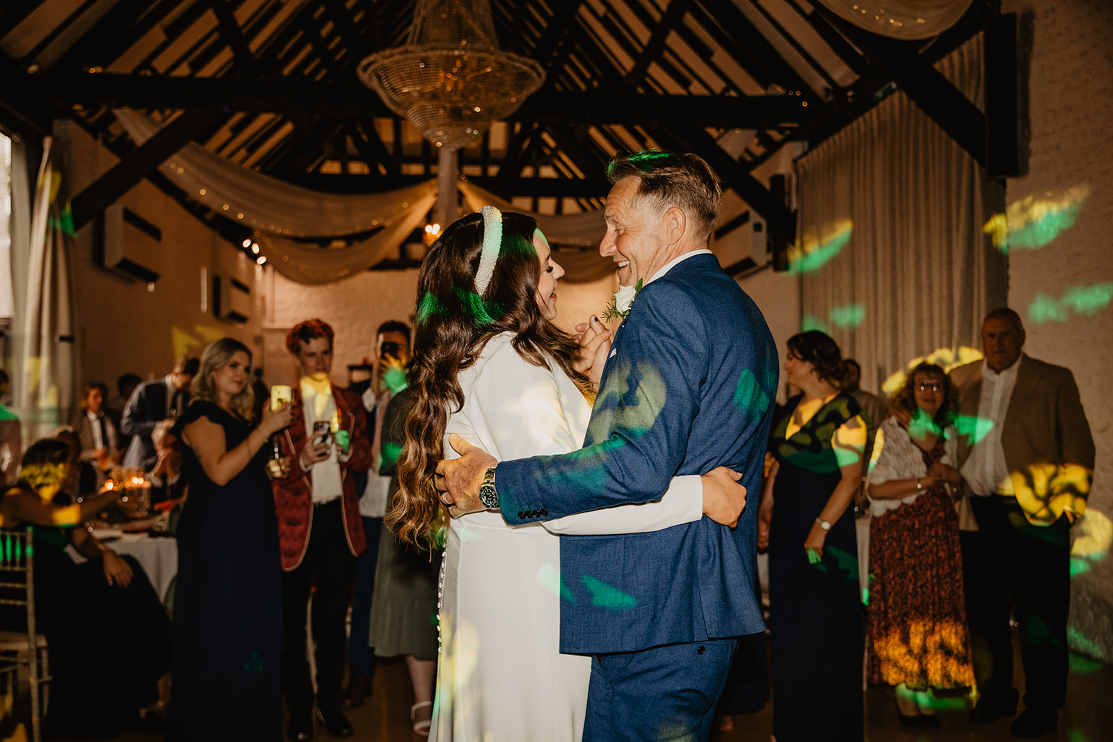 Bride and Groom first dance at a Field Place Manor House Wedding in Worthing, Sussex. By Olive Joy Photography