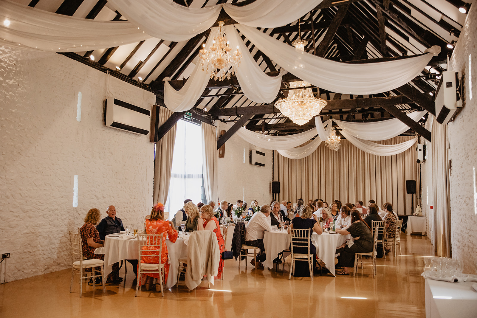 Wedding Reception Speeches at a Field Place Manor House Wedding in Worthing, Sussex. By Olive Joy Photography