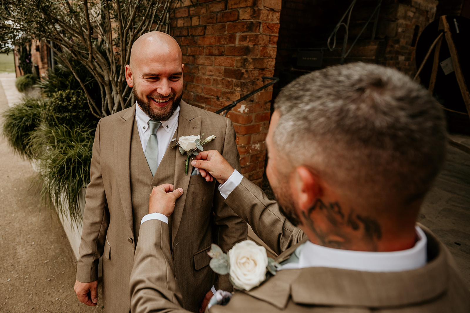 Groom and button hole