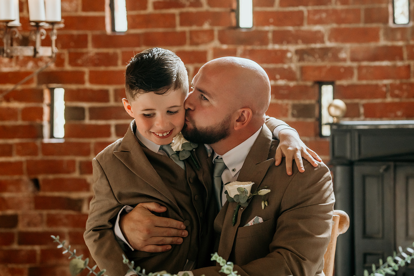 groom and son at grangefields
