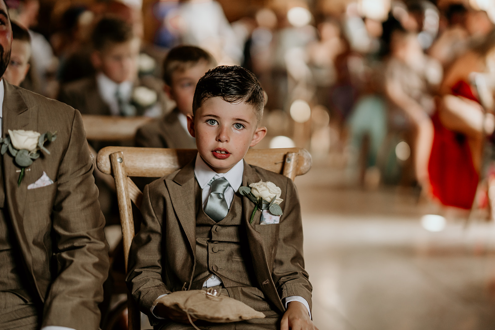 Pageboy at wedding 
