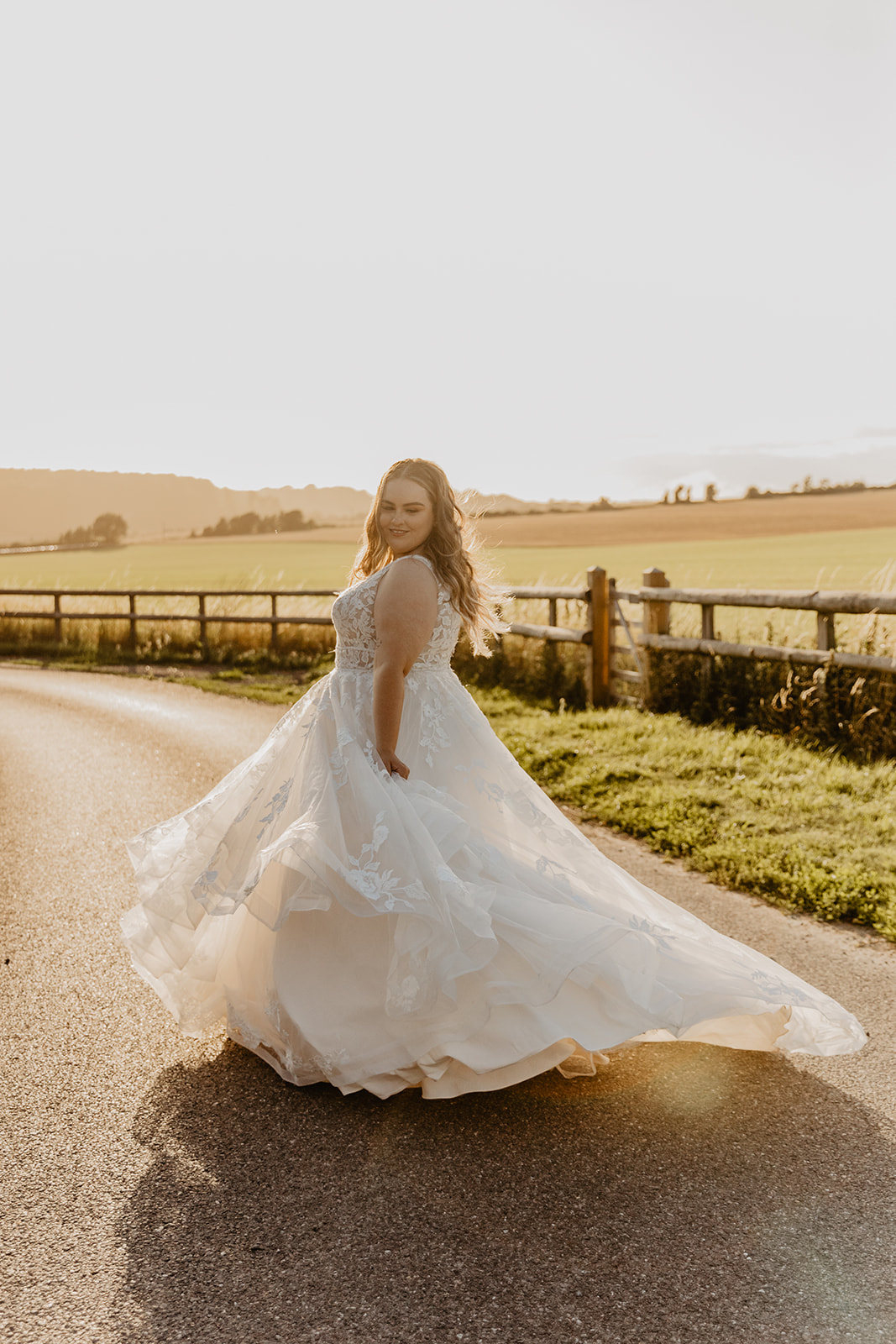 Bride at a Long Furlong Barn Wedding in Worthing, Sussex. By Olive Joy Photography.