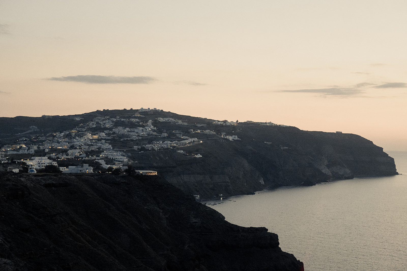 santorini cliff views