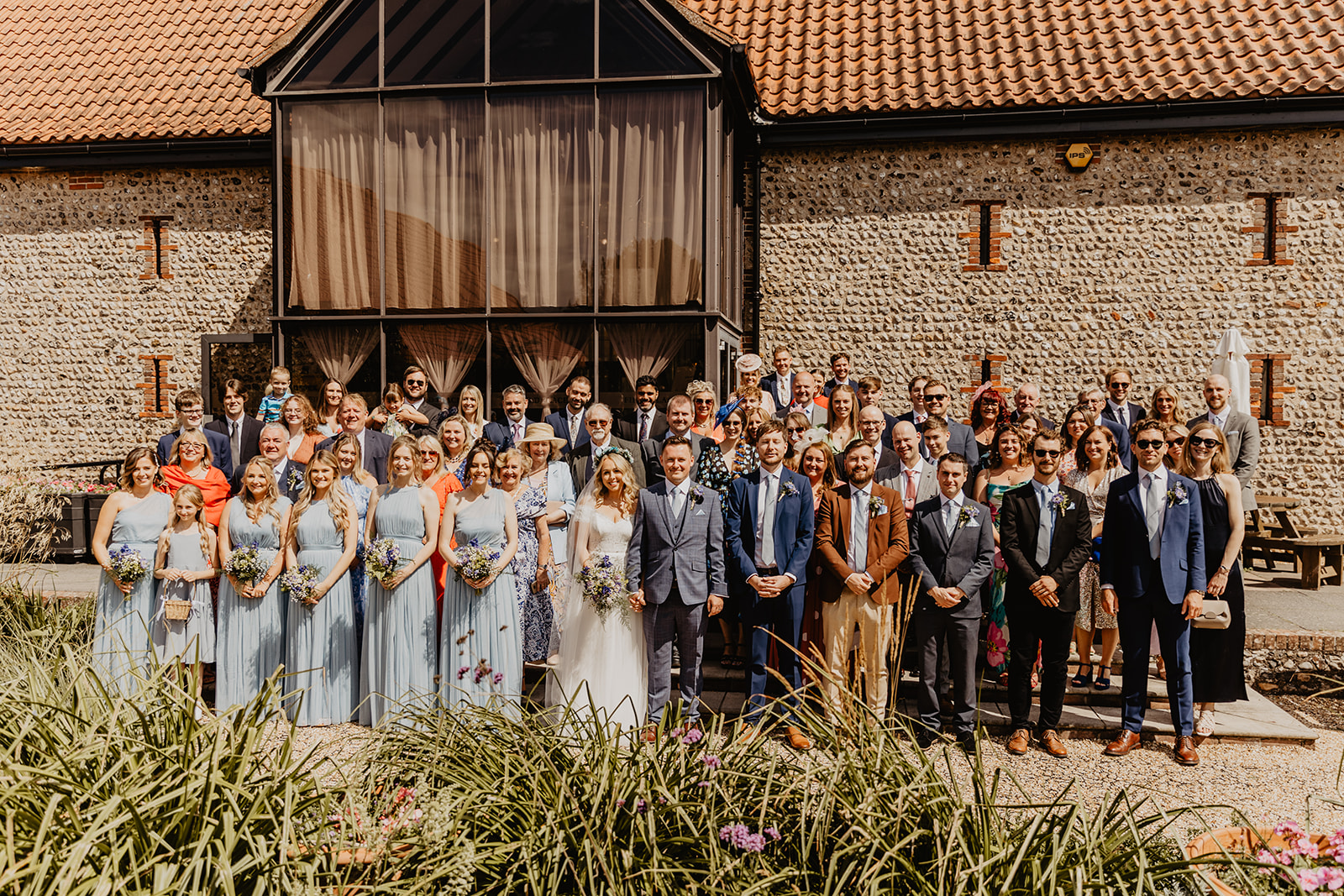 Wedding guests at Field Place Wedding Worthing, Sussex. By OliveJoy Photography.