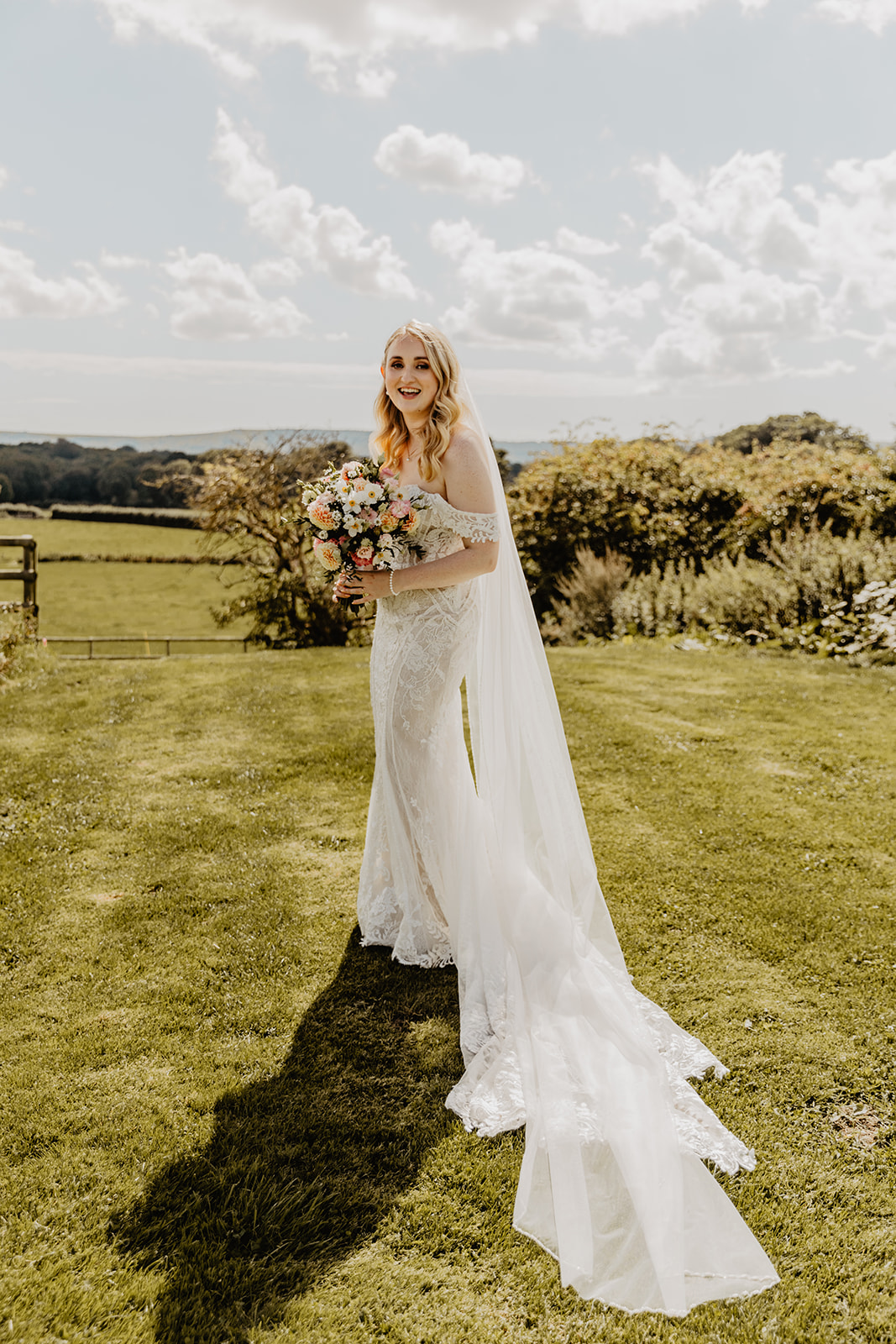Bride at a Southlands barn wedding, Sussex. Photo by OliveJoy Photography.