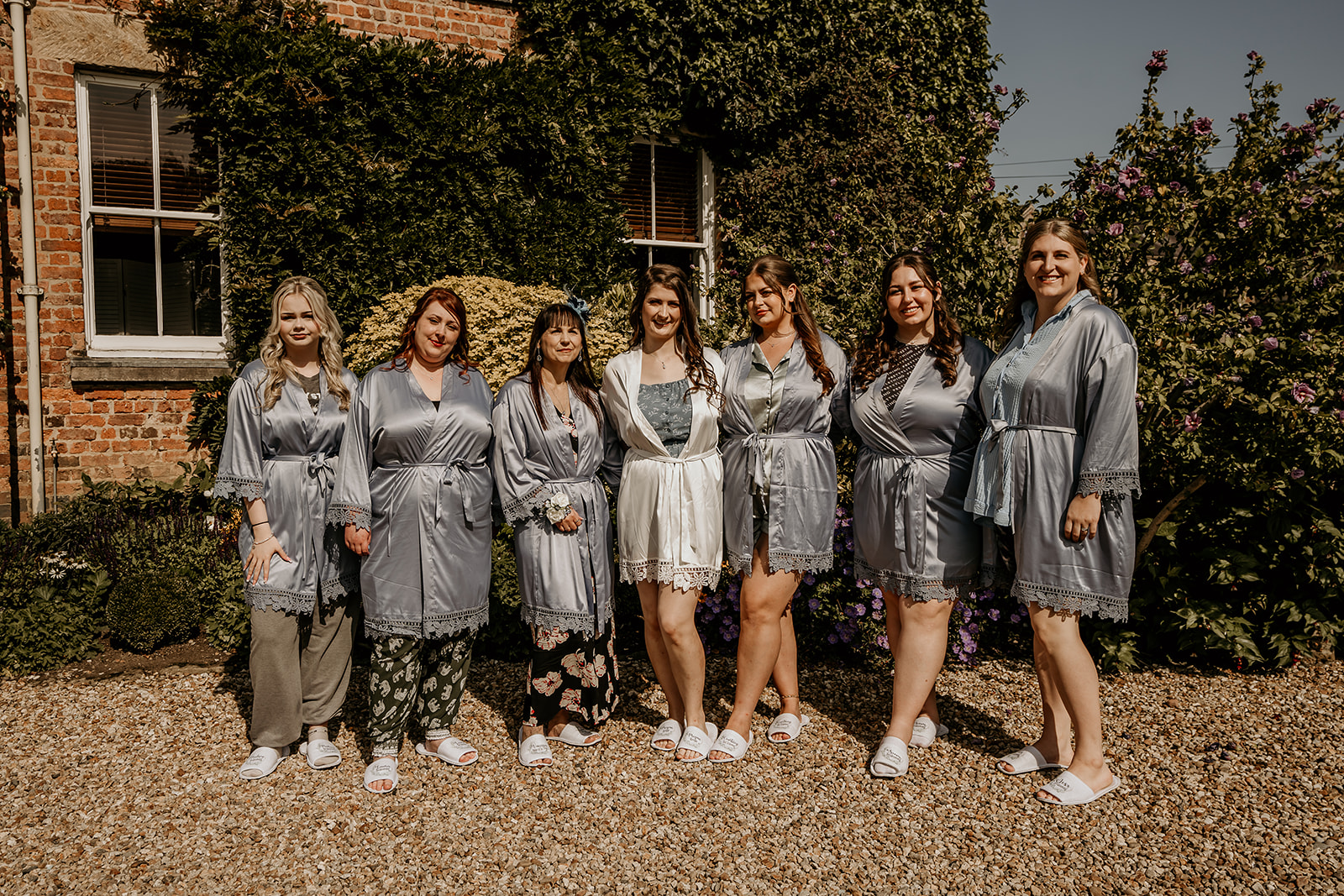Bridal party at Shottle Hall