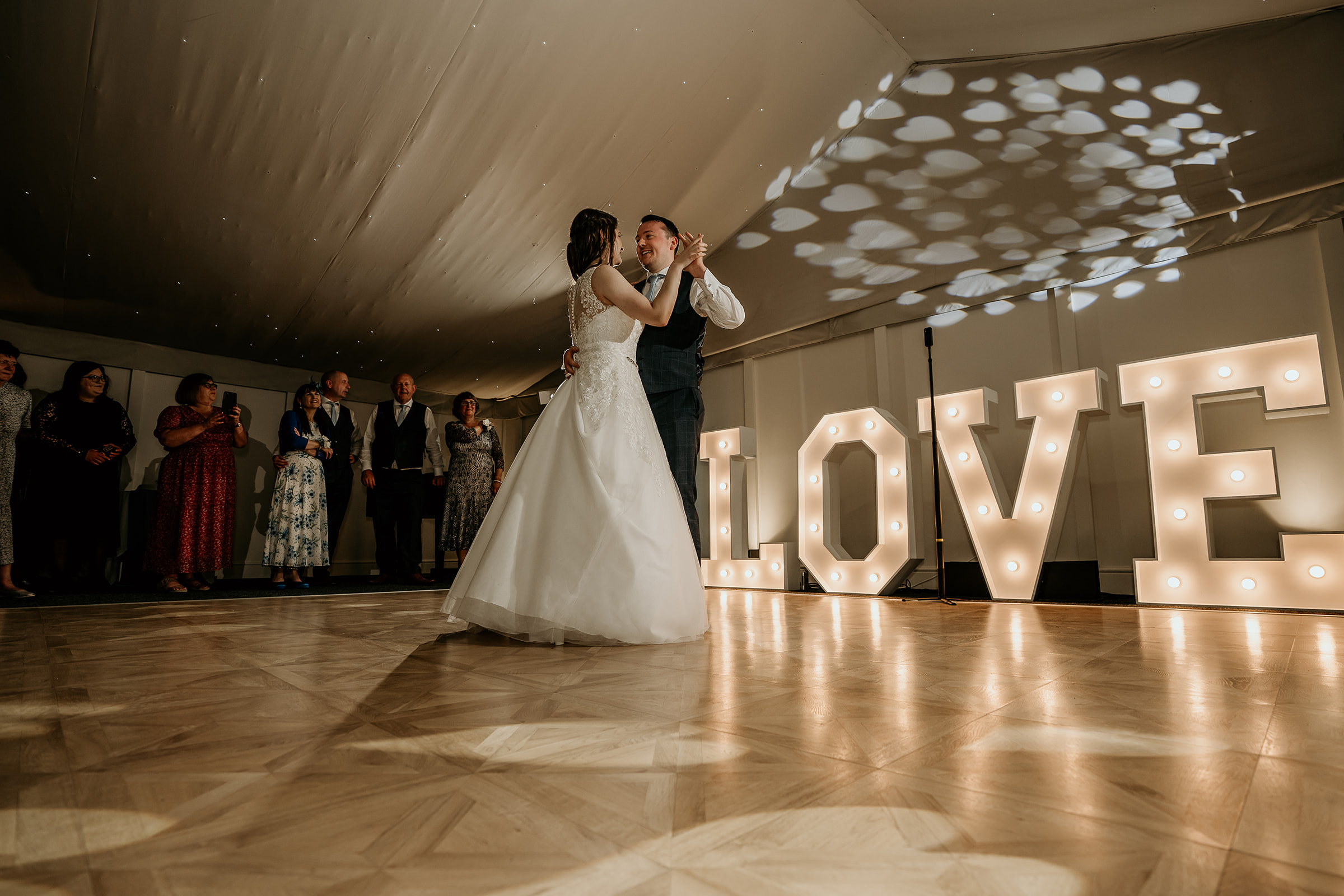 Bride and Groom first dance at Shottle Hall