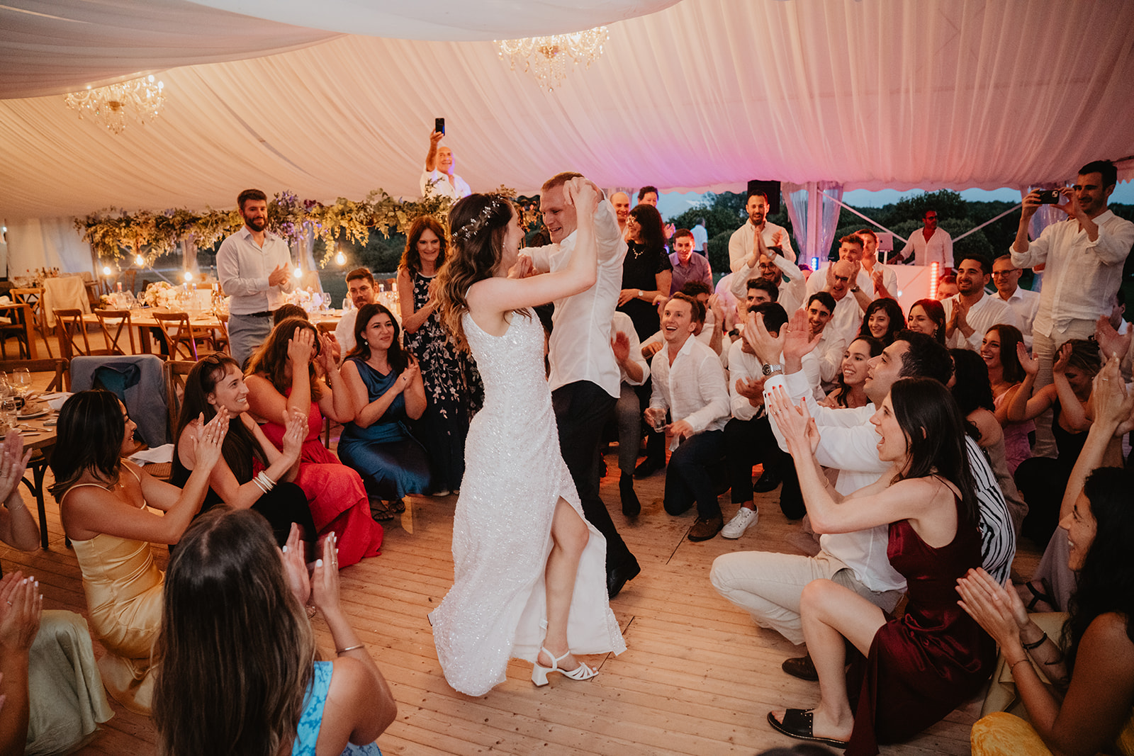 French wedding photos and video duo Bordeaux dancing party fun