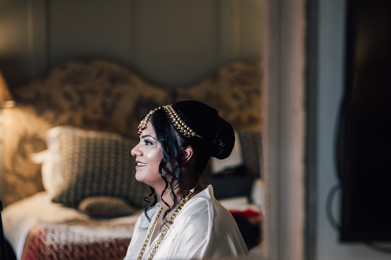 Bengal bride before Kew Gardens Wedding