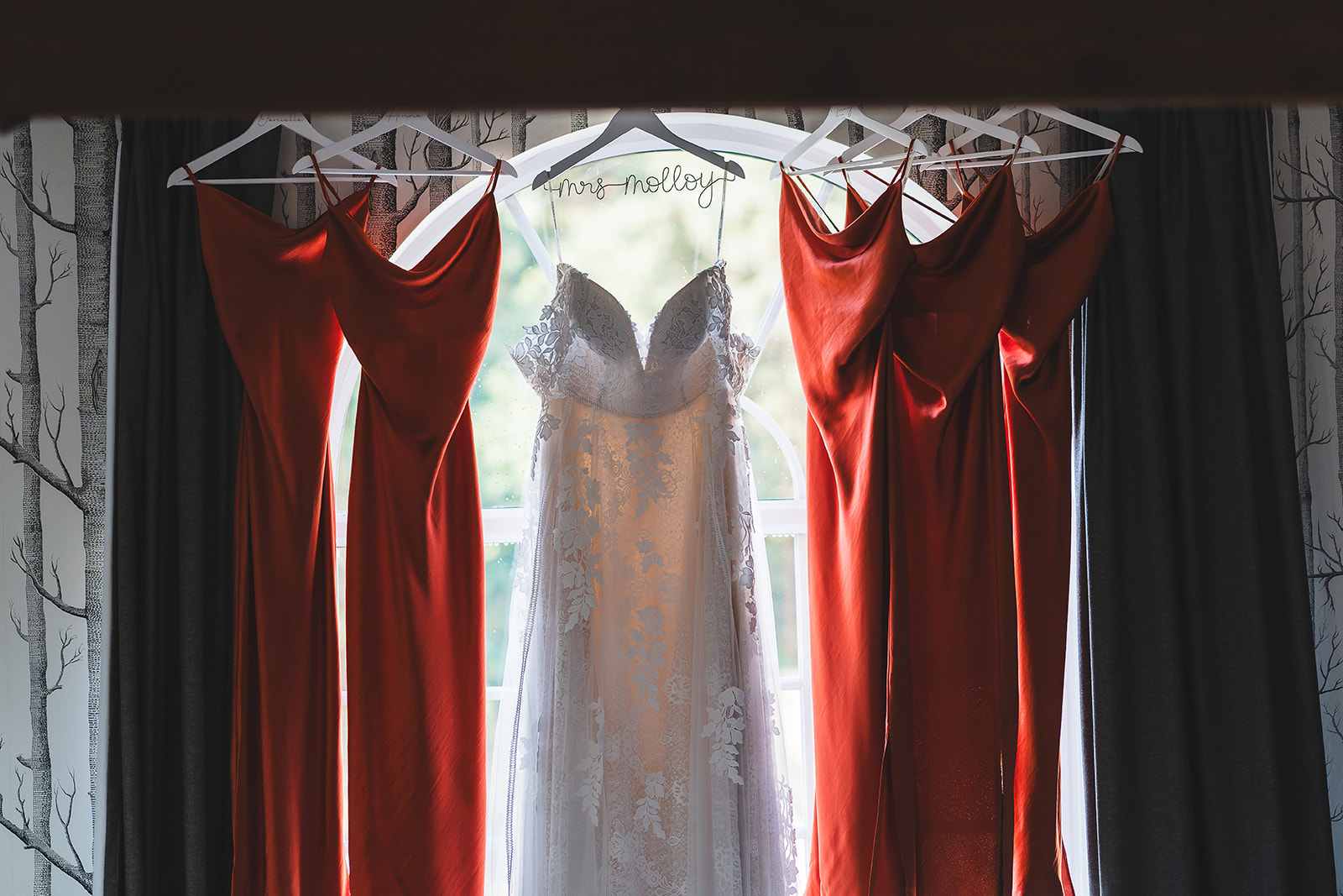 Wedding Dress hanging