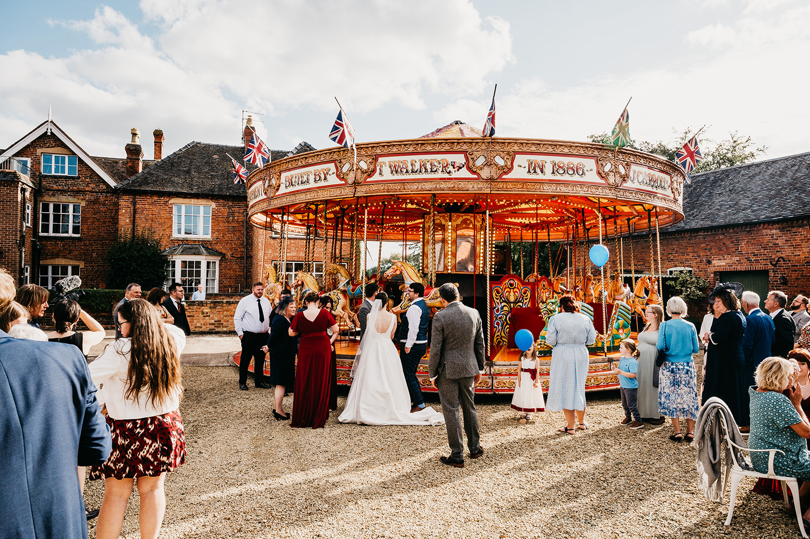 fairground carousel for wedding reception