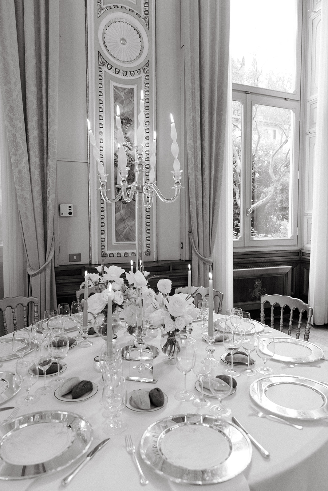 wedding table design villa serbelloni