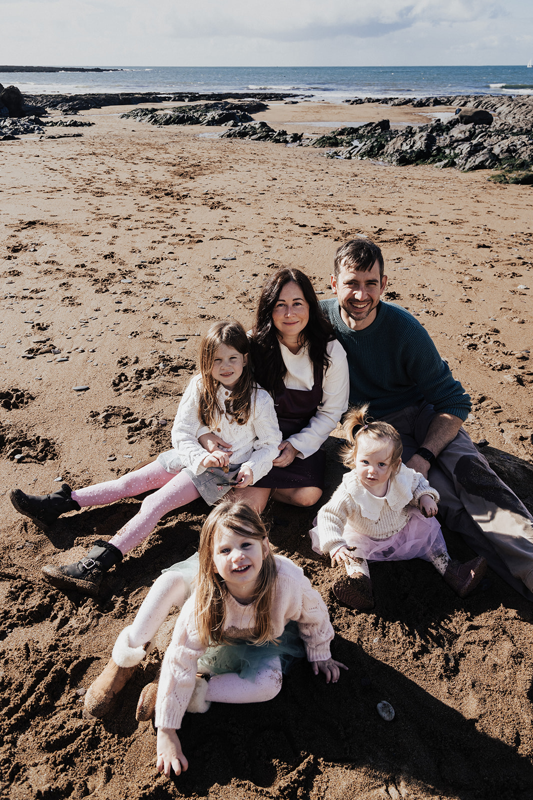 Candid family photography at Bovisand beach in Devon