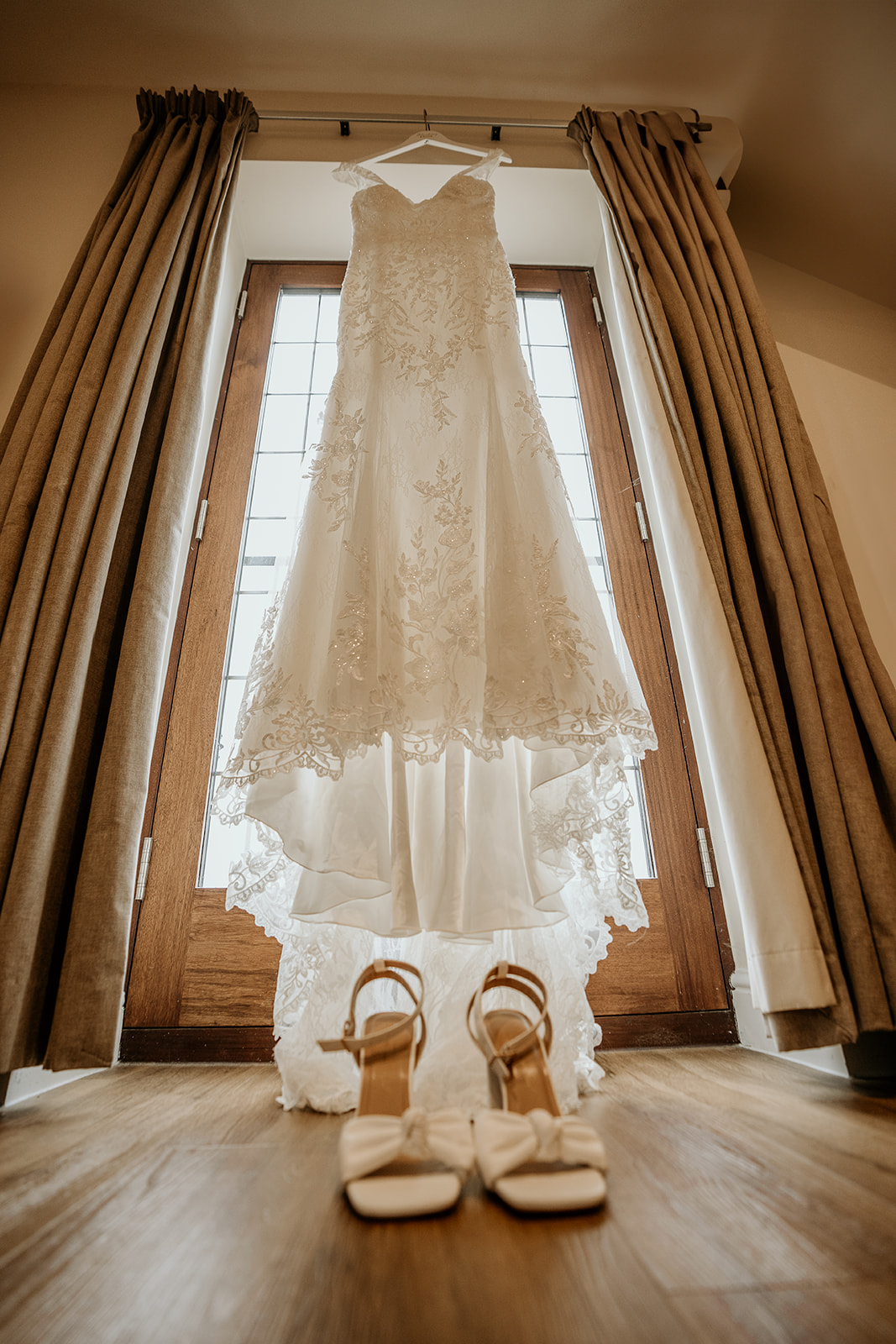 wedding dress at white hart inn