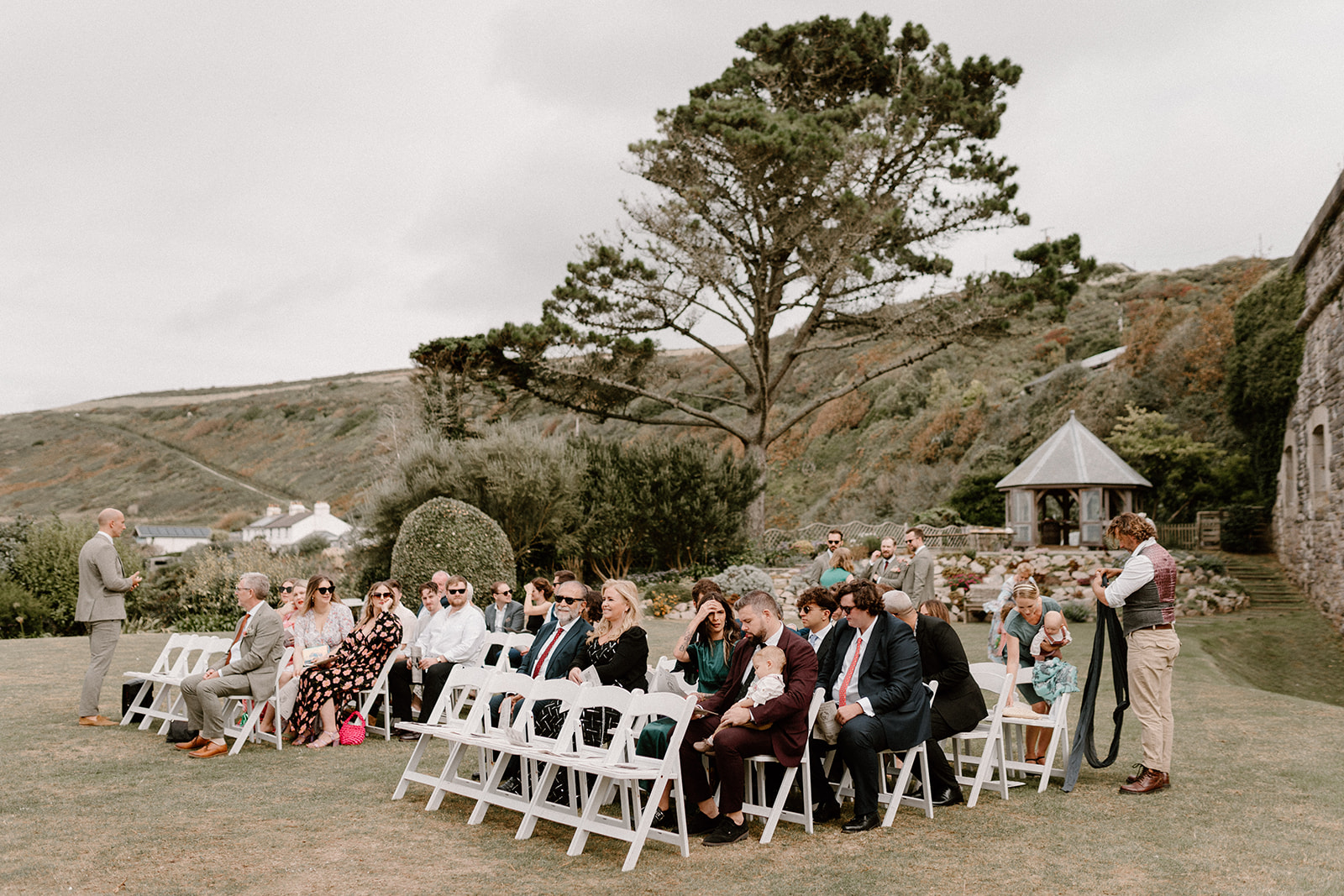Polhawn Fort outdoor wedding ceremony
