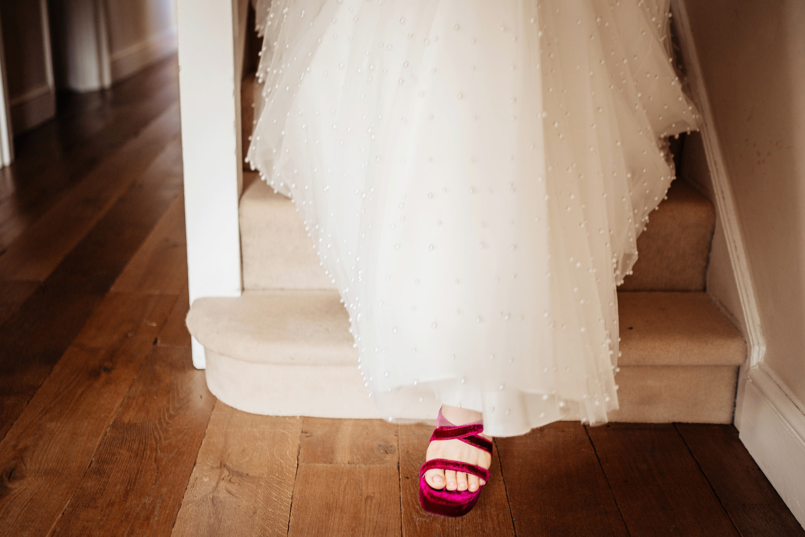 colourful bridal shoes