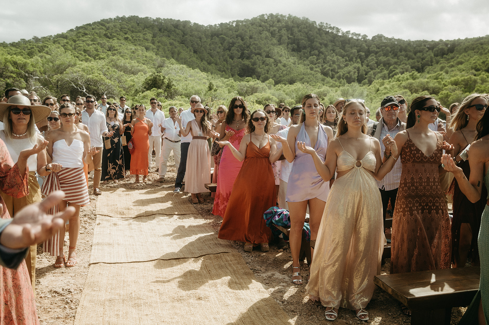 ibiza wedding ceremony with views