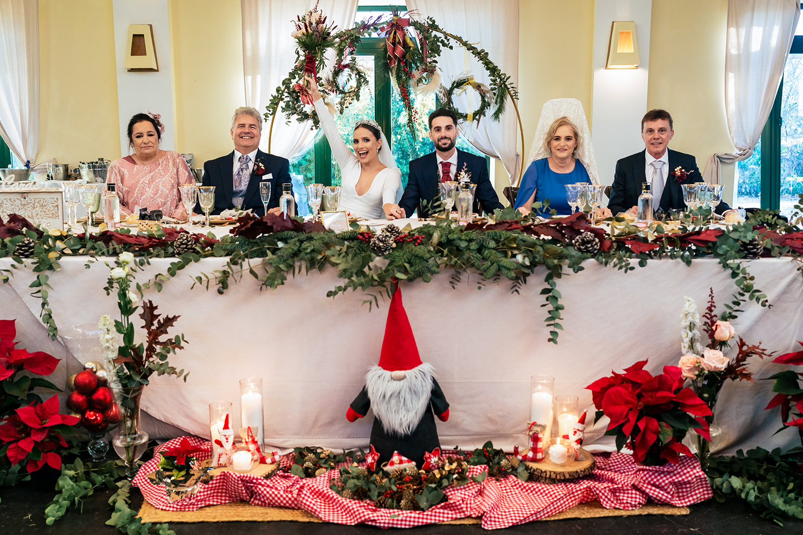 mesa nupcial boda en navidad
