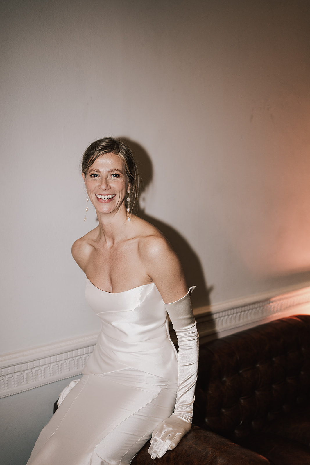 Editorial Bridal portrait at ICA london Wedding by Lisa Jane Photography