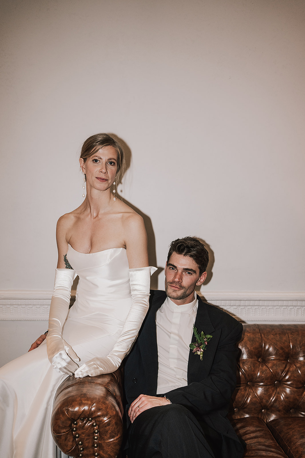Editorial wedding portraits at ICA london Wedding by Lisa Jane Photography